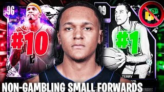 RANKING THE TOP 10 BEST NONGAMBLING SMALL FORWARDS IN NBA 2K24 MyTEAM [upl. by Airahs936]