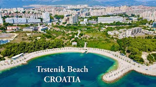 Trstenik Beach Croatia  beautiful drone view 4K [upl. by Arracat131]