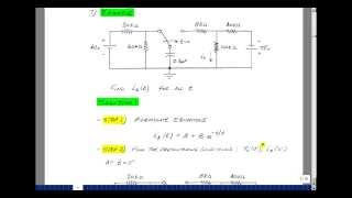 ECE201msu Chapter 7  RC Switching Circuit with a SPDT Switch [upl. by Annot341]