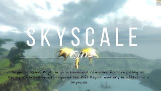 GW2 SKYSCALE RIDER MMO MOUNT KESSIX HILLS [upl. by Fesoj]