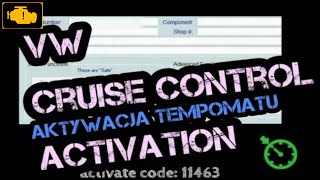 How to activate cruise control VCDS [upl. by Alletse]