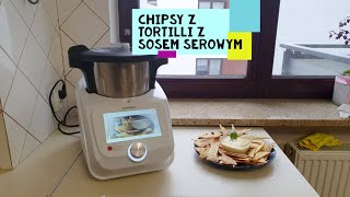 LIDLOMIX Przepis Chipsy z Tortilli z sosem serowym  domowe nachosy Monsieur Cuisine Connect [upl. by Adnamma]