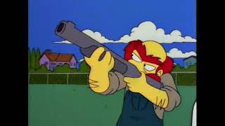 The Simpsons  Groundskeeper Willie shoots at fighter jets [upl. by Aggappera631]