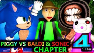 Piggy vs Baldi Sonic Roblox Animation challenge ft siren head chapter 4 [upl. by Roshelle]