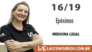 Epônimos  Medicina Legal  1619 [upl. by Nnayt]