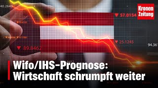 WifoIHSPrognose Wirtschaft schrumpft weiter  kronetv NEWS [upl. by Ardith]