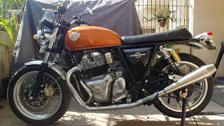 Installing AEW Exhaust On Royal Enfield Interceptor 650 Indian Vance And Hines [upl. by Ennaylil]