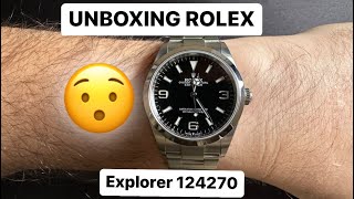 Unboxing Brand New 36mm Rolex Explorer 1 ref 124270 [upl. by Coray]