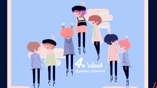 BTS V amp RM  4 oclock  happy ver  instrumental  by clear [upl. by Iba]