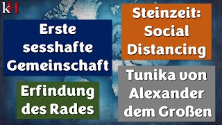 Geschichtsnews 432024 steinzeit socialdistancing rad alexanderdergroße [upl. by Sirtimid]