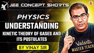 JEE Physics 2025  Kinetic Theory of Gases amp Key Postulates  Vinay Sir [upl. by Enelhtak]