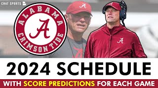 2024 Alabama Football Schedule Breakdown WITH Score Predictions For Each Game [upl. by Adlanor]