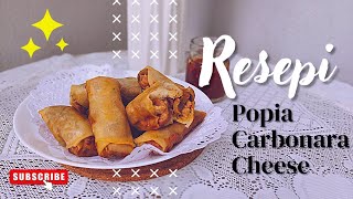 Popia Carbonara  TIPS mudah simpan stok popia frozen [upl. by Cartie]