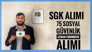 SGK ALIMI  75 SOSYAL GÜVENLİK UZMAN YARDIMCISI ALIMI KPSS 2023  2022 PUANI [upl. by Amarette]