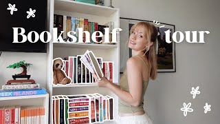 bookshelf tour my fantasy library 🧚 [upl. by Melodie]