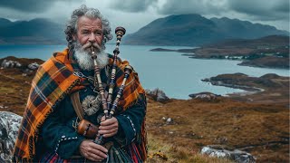 Bagpipe Uilleann Pipes l Celtic Music with Beautiful Scenery of Scottish Highlands  Music Therapy [upl. by Kavanagh970]