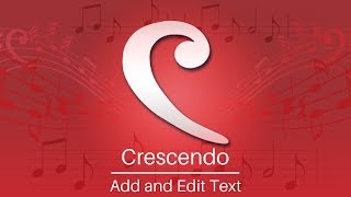 How to Add and Edit Text  Crescendo Music Notation Software Tutorial [upl. by Atworth195]