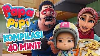 KOMPILASI SHORTS PAPA PIPI ZOLA  40 MINIT [upl. by Dalia]