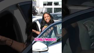 Karrueche Tran Snaps On TMZ For Asking About Chris Brown But Is Flattered By Nice Paparazzi In WeHo [upl. by Longo]