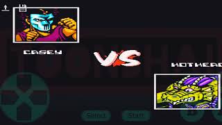 Casey vs Hothead  Full Fight  TMNT  Tournament Fighters [upl. by Airekat769]