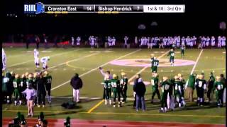 2012 RIIL Division 1 Football Semifinals Cranston East vs Bishop Hendricken [upl. by Danica]