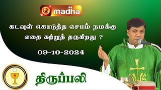 🔴 LIVE 09 October 2024  Holy Mass in Tamil  0600 PM Evening Mass  Madha TV [upl. by Roach]