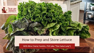 How to Prep Store Lettuce [upl. by Corine]