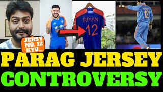 RIYAN PARAG JERSEY CONTROVERSY  RIYAN PARAG BATTING  RIYAN PARAG VS ZIMBABWE  ZIMvsIND [upl. by Nee]