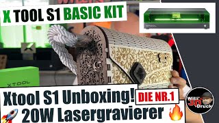 xTool S1 20W Der Nr1 Diodenlaser auf dem Markt xTool S1 ausführliches Unboxing und erste Eindrücke [upl. by Reivazx384]