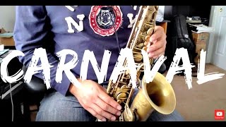 Celia Cruz  Carnaval Alto Sax Tutorial [upl. by Bogey]