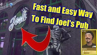 Fortnite Save The World  How To Find Joels Pub Location [upl. by Harts864]