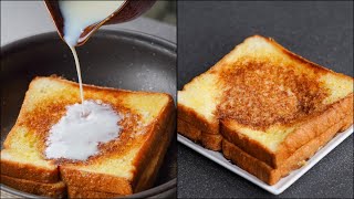 5 Min Bread Milk Toast Recipe  Easy amp Quick Milk Toast Recipe  Breakfast Recipe  NOven Foods [upl. by Tema243]