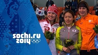 Ladies Speed Skating  500m  Lee Wins Gold  Sochi 2014 Winter Olympics [upl. by Ayenat95]