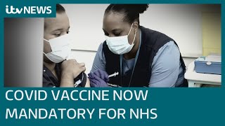 Covid More than 70000 NHS staff remain unvaccinated as mandatory jabs announced  ITV News [upl. by Esinev]