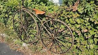 Antique Sargent American Velocipede  Bicycle Boston 1869 [upl. by Fry836]