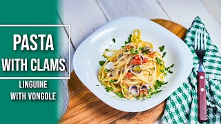 Linguine with vongole recipe Pasta with clams recipe Quick and easy pasta in just 10 minutes [upl. by Roumell]