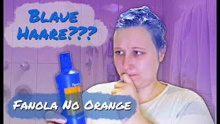 Blaue Haare färben mit Fanola No Orange [upl. by Solracesoj]