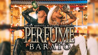 Carlos Quereigua ft Fredy Montoya  Perfume Barato Video Lyrics oficial [upl. by Idonna]