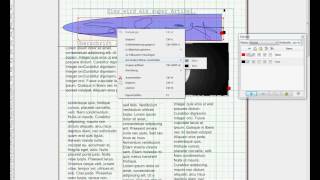 ScribusTutorial 004 Gruppierung Ebenen und Umrisse [upl. by Beau730]