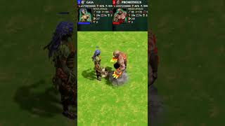 Gaia vs Prometheus Age of Mythology Retold Shorts [upl. by Aitekram]