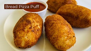 Bread Breakfast Recipes  Bread Pizza Puff  Bread Pizza Rolls  shorts youtubeshorts [upl. by Nittirb]