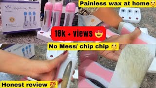 Roll on wax depilatory machine review  How to use roll on wax machine  Full body wax [upl. by Debo]