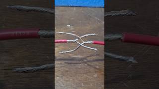 STRANDED WIRE JOINTS howto tutorial electrician smartideas youtubeshorts [upl. by Troxell]