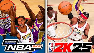 Dunking With Allen Iverson In Every NBA 2K [upl. by Nekal]