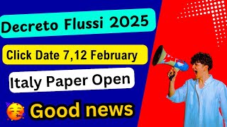 flussi 🇮🇹2025 click date🥳 ITALY IMMIGRATION EMBASSY italyvisa italynews punjabiinitaly videos [upl. by Marybelle744]