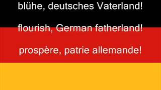 Die deutsche Hymne  The German Anthem  Lhymne de lAllemagne [upl. by Aiasi]