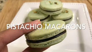 Pistachio Macarons  Easy Macaron Recipe With Chocolate Filling  December 20 2021 [upl. by Jordon456]