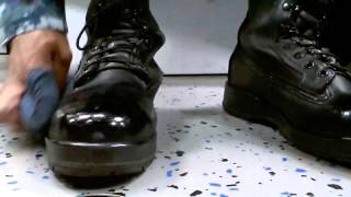 How to polish boots part 2 [upl. by Sitruc]