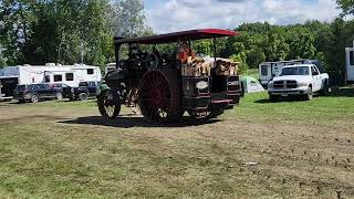 The Case steam traction engine again  Almelund [upl. by Kcirej]