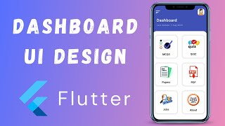 Mobile Dashboard UI Design In Flutter  Flutter UI Design Tutorial [upl. by Eey970]